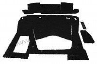 P554583 - TANK COMPARTMENT SOUNDPROOFING KIT 356 6-SPEED BOX + C for Porsche 356C • 1964 • 2000 carrera gs (587 / 1) • Cabrio c • Manual gearbox, 4 speed