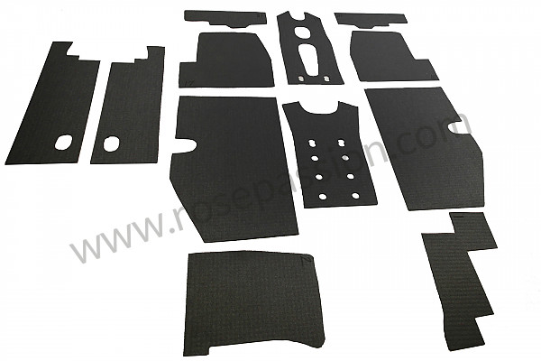 P554581 - SOUNDPROOFING KIT FOR PASSENGER COMPARTMENT FLOOR ONLY 356 6-SPEED BOX + C for Porsche 356C • 1964 • 2000 carrera gs (587 / 1) • Coupe c • Manual gearbox, 4 speed