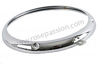 P554664 - HEADLAMP RING CHROME for Porsche 356B T6 • 1962 • 1600 s (616 / 12 t6) • Cabrio b t6 • Manual gearbox, 4 speed