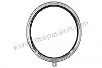 P554664 - HEADLAMP RING CHROME for Porsche 356B T6 • 1962 • 1600 super 90 (616 / 7 t6) • Coupe reutter b t6 • Manual gearbox, 4 speed