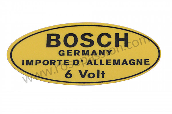 P98266 - Abziehbild zündspule 6 volt 356 für Porsche 356a • 1957 • 1500 carrera gs (547 / 1) • Cabrio a t1 • 4-gang-handschaltgetriebe