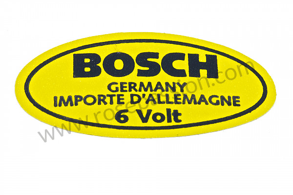 P98266 - Décalque bobine allumage 6 volt 356 pour Porsche 356a • 1956 • 1600 (616 / 1) • Cabrio a t1 • Boite manuelle 4 vitesses
