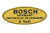 P98266 - Decalque para bobina de ignição 6 volt 356 para Porsche 356a • 1956 • 1300 (506 / 2) • Cabrio a t1 • Caixa manual 4 velocidades