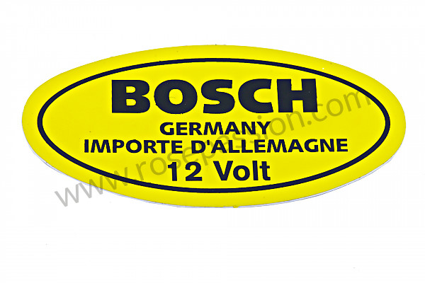 P98265 - Ignition coil sticker, 12 volt, 356 912 for Porsche 356 pré-a • 1955 • 1500 s (528 / 2) • Speedster pré a • Manual gearbox, 4 speed