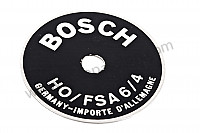 P129322 - Platte für hupe 6 / 3 gross links für Porsche 356B T6 • 1961 • 1600 (616 / 1 t6) • Coupe reutter b t6 • 4-gang-handschaltgetriebe