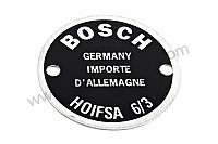 P129321 - Placa de bocina 6 / 3 pequeña derecha para Porsche 356 pré-a • 1954 • 1500 s (528) • Speedster pré a • Caja manual de 4 velocidades