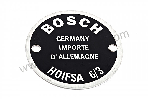 P129321 - Platte für hupe 6 / 3 klein rechts für Porsche 356 pré-a • 1954 • 1300 s (589 / 2) • Coupe pré a • 4-gang-handschaltgetriebe