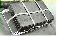 P555885 - STRAP FOR LUGGAGE RACK ON REAR ENGINE COVER for Porsche 356 pré-a • 1955 • 1500 s (528 / 2) • Coupe pré a • Manual gearbox, 4 speed