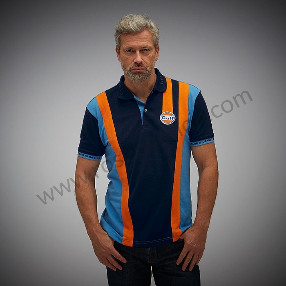 gulf racing polo shirt