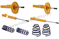 P1002643 - KONI SPORTS SHOCK ABSORBER KIT (KIT OF 4 SHOCK ABSORBERS + SHORT SPRINGS) for Porsche 996 / 911 Carrera • 1999 • 996 carrera 2 • Cabrio • Automatic gearbox