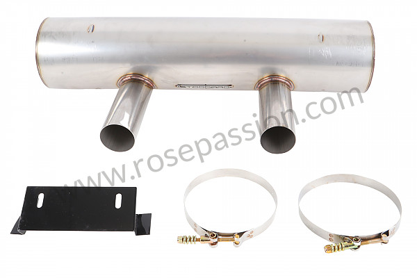 P1003884 - STAINLESS STEEL SPORTS SILENCER for Porsche 914 • 1970 • 914 / 6 • Manual gearbox, 5 speed