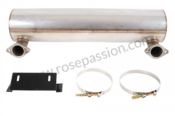 P1003884 - STAINLESS STEEL SPORTS SILENCER for Porsche 914 • 1971 • 914 / 6 • Automatic gearbox