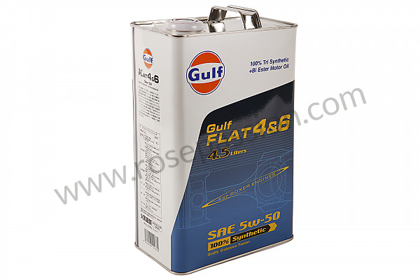 P1008233 - GULF FLAT OIL 4 - 6 5W50 for Porsche 996 / 911 Carrera • 2005 • 996 carrera 4s • Cabrio • Automatic gearbox