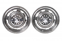 P1008328 - RUDGE TYPE WHEEL KIT WITH CENTRAL NUT (FOUR 15 X 4.5 WHEELS + ADAPTERS) for Porsche 356a • 1957 • 1500 carrera gs (547 / 1) • Coupe a t2 • Manual gearbox, 4 speed