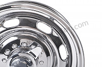 P1008328 - RUDGE TYPE WHEEL KIT WITH CENTRAL NUT (FOUR 15 X 4.5 WHEELS + ADAPTERS) for Porsche 356B T6 • 1961 • 1600 super 90 (616 / 7 t6) • Coupe reutter b t6 • Manual gearbox, 4 speed