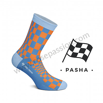 P1017022 - PASHA SOCKS BLUE / ORANGE for Porsche 
