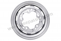 P1017956 - SILVER SLIDING WHEEL RIM for Porsche 356B T5 • 1960 • 1600 (616 / 1 t5) • Coupe b t5 • Manual gearbox, 4 speed
