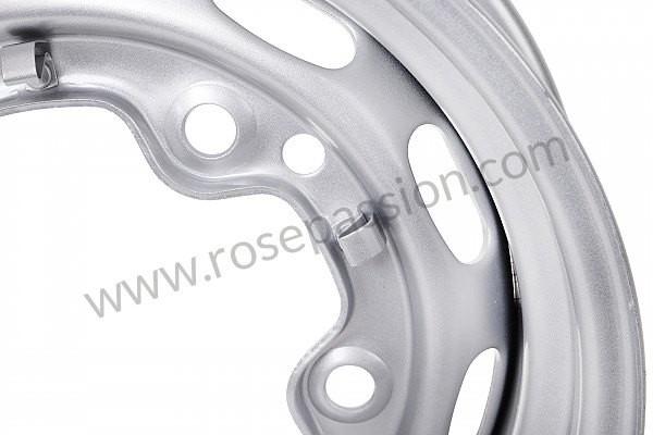 P1017956 - SILVER SLIDING WHEEL RIM for Porsche 356B T5 • 1960 • 1600 (616 / 1 t5) • Coupe b t5 • Manual gearbox, 4 speed