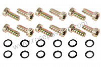 P1017957 - THREADED FASTENING KIT FOR DOOR HINGE 911 65-68 EXACT REPRODUCTION for Porsche 911 Classic • 1968 • 2.0l • Targa • Automatic gearbox