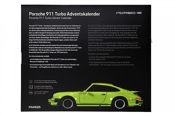 P1018942 - ADVENTSKALENDER 911 - MIT MOTORENSOUND UND LICHTERN für Porsche 