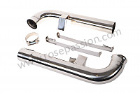 P1018945 - STAINLESS STEEL CUP TUBE WITH STRAPS for Porsche 964 / 911 Carrera 2/4 • 1993 • 964 carrera 4 • Targa • Manual gearbox, 5 speed