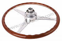 P1024493 - CLASSIC WOOD STEERING WHEEL FOR 356A FLAT SPOKES for Porsche 356a • 1955 • 1600 s (616 / 2) • Coupe a t1 • Manual gearbox, 4 speed