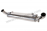 P1024497 - TRANSVERSAL SILENCER 964 STAINLESS STEEL DOUBLE OUTPUTS (DELIVERED WITH OUTPUTS) / LOOK 964 for Porsche 964 / 911 Carrera 2/4 • 1994 • 964 carrera 2 • Speedster • Manual gearbox, 5 speed
