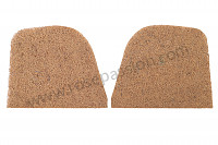 P1024511 - REAR SEAT BASE 356 IN NATURAL FIBER PER PAIR for Porsche 356a • 1959 • 1600 carrera gs (692 / 2) • Coupe a t2 • Manual gearbox, 4 speed