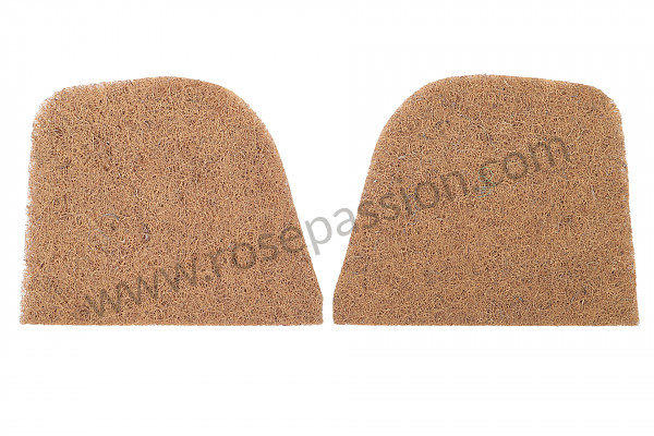 P1024511 - REAR SEAT BASE 356 IN NATURAL FIBER PER PAIR for Porsche 911 Turbo / 911T / GT2 / 965 • 1986 • 3.3 turbo • Coupe • Manual gearbox, 4 speed