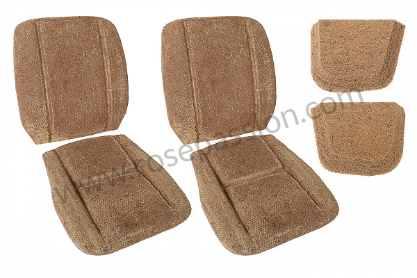 P1024512 - SEAT TRIM KIT 356 ABC FRONT AND REAR IN NATURAL FIBER for Porsche 356B T5 • 1960 • 1600 super 90 (616 / 7 t5) • Roadster b t5 • Manual gearbox, 4 speed