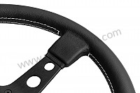 P1024513 - BLACK LEATHER MOMO PROTOTIPO THREE-SPOKE STEERING WHEEL for Porsche 911 Classic • 1972 • 2.4t • Coupe • Manual gearbox, 5 speed