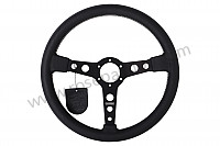 P1024513 - BLACK LEATHER MOMO PROTOTIPO THREE-SPOKE STEERING WHEEL for Porsche 911 Classic • 1972 • 2.4t • Coupe • Manual gearbox, 4 speed