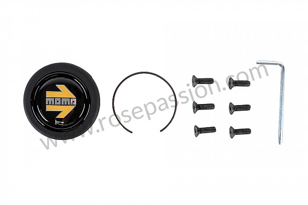P1024514 - BLACK LEATHER MOMO PROTOTIPO THREE-SPOKE STEERING WHEEL for Porsche 944 • 1989 • 944 s2 • Cabrio • Manual gearbox, 5 speed
