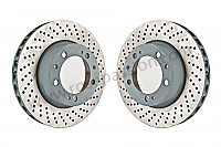 P1024542 - FRONT BRAKE DISC KIT 968 SPORT CHASSIS ADAPTABLE PER PAIR for Porsche 968 • 1992 • 968 • Coupe • Manual gearbox, 6 speed