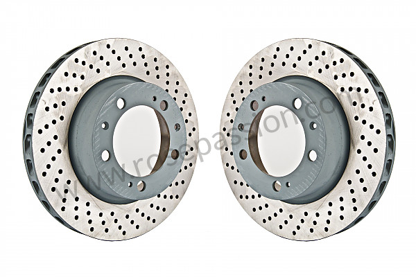 P1024542 - FRONT BRAKE DISC KIT 968 SPORT CHASSIS ADAPTABLE PER PAIR for Porsche 968 • 1992 • 968 • Coupe • Manual gearbox, 6 speed