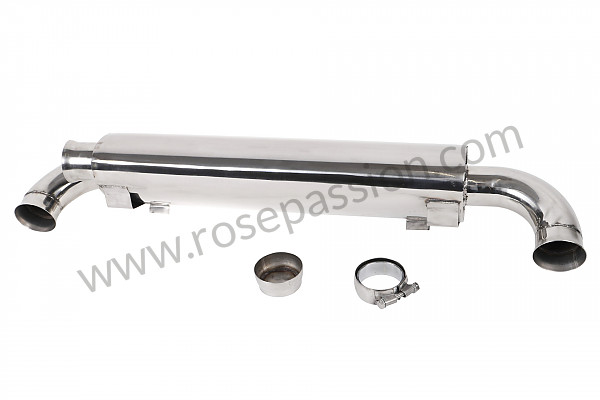 P1027515 - TRANSVERSE SILENCER 964 STAINLESS STEEL DELIVERED WITH 1 OUTLET for Porsche 964 / 911 Carrera 2/4 • 1993 • 964 carrera 2 • Coupe • Automatic gearbox