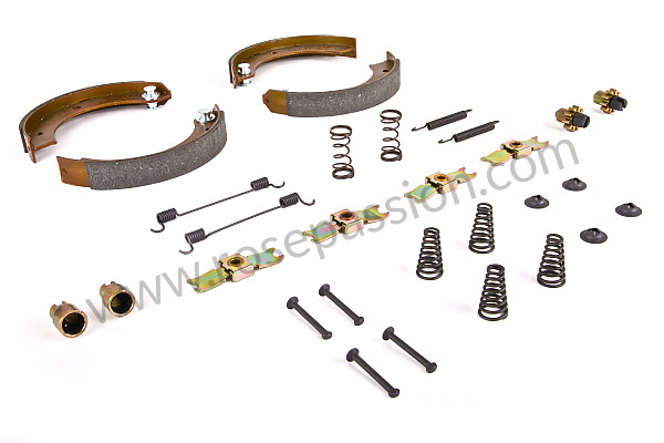 P103265 - Complete handbrake kit, 911 69-89 + 930 75-77 (all springs and fastenings + the 4 linings) for Porsche 911 G • 1975 • 2.7 carrera • Targa • Manual gearbox, 5 speed