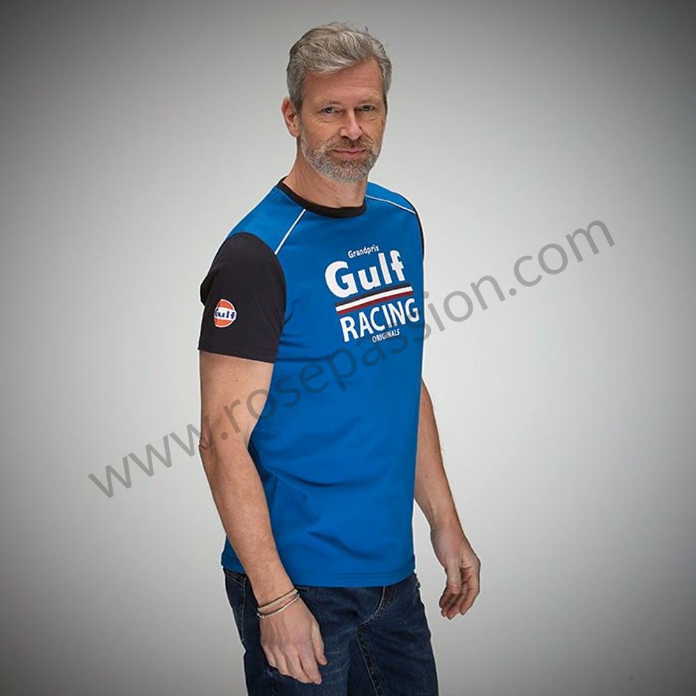 P1032682 GULF T SHIRT RACING BLUE L SIZE 477721547E for Porsche