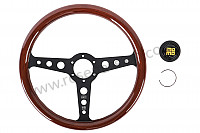 P1033499 - INDY BLACK / WOOD STEERING WHEEL for Porsche 914 • 1975 • 914 / 4 1.8 injection • Manual gearbox, 5 speed