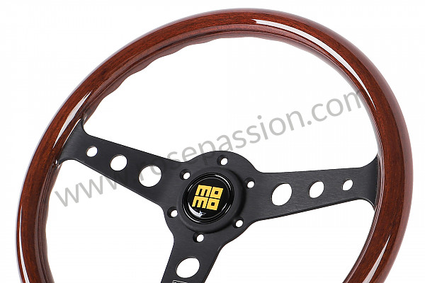 P1033499 - INDY BLACK / WOOD STEERING WHEEL for Porsche 993 / 911 Carrera • 1995 • 993 carrera 4 • Coupe • Manual gearbox, 6 speed