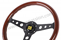 P1033499 - INDY BLACK / WOOD STEERING WHEEL for Porsche 944 • 1991 • 944 turbo • Cabrio • Manual gearbox, 5 speed