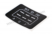 P1034061 - 6-PIN IGNITION BOX STICKER for Porsche 911 Turbo / 911T / GT2 / 965 • 1985 • 3.3 turbo • Coupe • Manual gearbox, 4 speed
