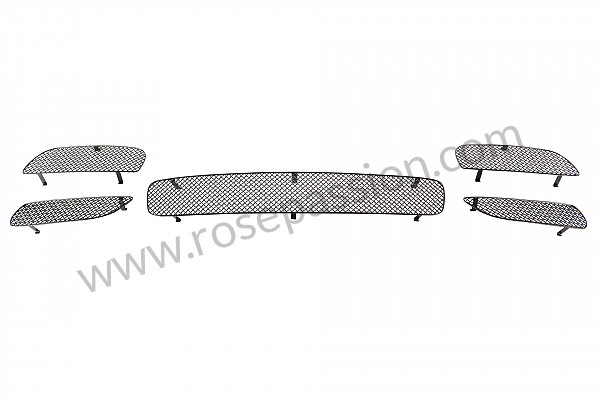 P1035142 - FRONT BUMPER GRILLES for Porsche Cayenne / 955 / 9PA • 2004 • Cayenne v6 • Automatic gearbox