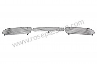 P1035143 - FRONT BUMPER GRILLES for Porsche Boxster / 986 • 2000 • Boxster s 3.2 • Cabrio • Manual gearbox, 6 speed