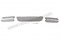P1035149 - FRONT BUMPER GRILLES for Porsche 997-1 / 911 Carrera • 2007 • 997 c4 • Coupe • Manual gearbox, 6 speed