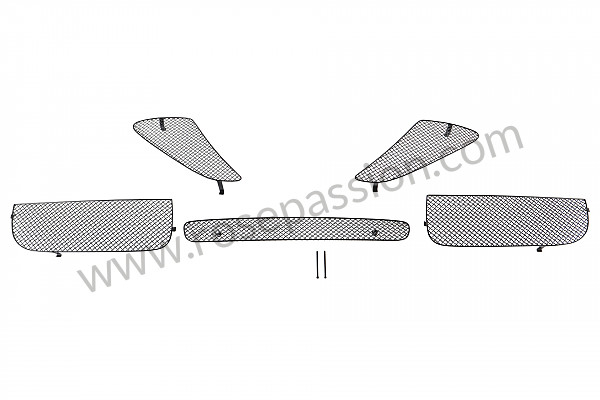 P1035157 - FRONT BUMPER GRILLES for Porsche Boxster / 987 • 2008 • Boxster s 3.4 • Cabrio • Manual gearbox, 6 speed