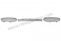 P1035160 - GRILLES DE PARE CHOC AVANT pour Porsche Boxster / 987-2 • 2011 • Boxster spyder 3.4 • Cabrio • Boite PDK