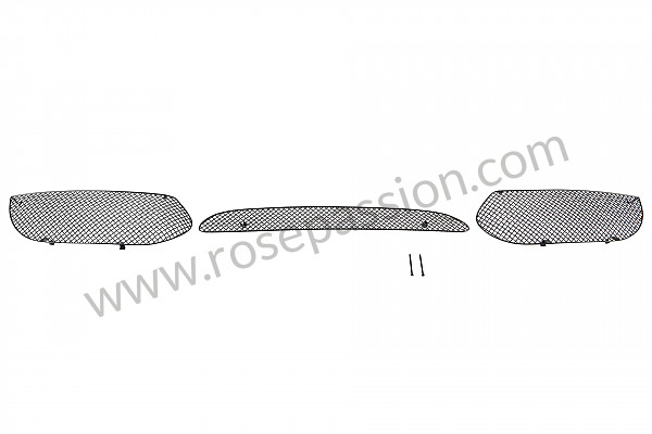 P1035161 - GRADES DO PÁRA-CHOQUE DIANTEIRO para Porsche Boxster / 987-2 • 2012 • Boxster 2.9 • Cabrio • Caixa manual 6 velocidades