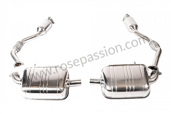 P1037102 - STAINLESS STEEL SPORT SILENCER 200 CELLS for Porsche Cayman / 987C • 2006 • Cayman s 3.4 • Automatic gearbox
