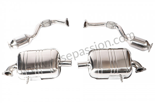 P1037102 - STAINLESS STEEL SPORT SILENCER 200 CELLS for Porsche Cayman / 987C • 2006 • Cayman s 3.4 • Automatic gearbox